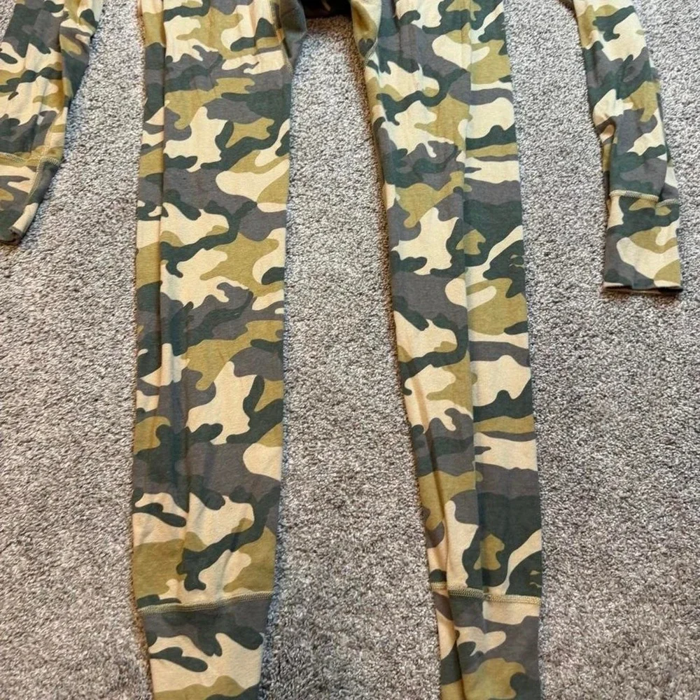 Carhartt Men's One Piece Long John's Union Suit Rugged Camo base layer Size XL